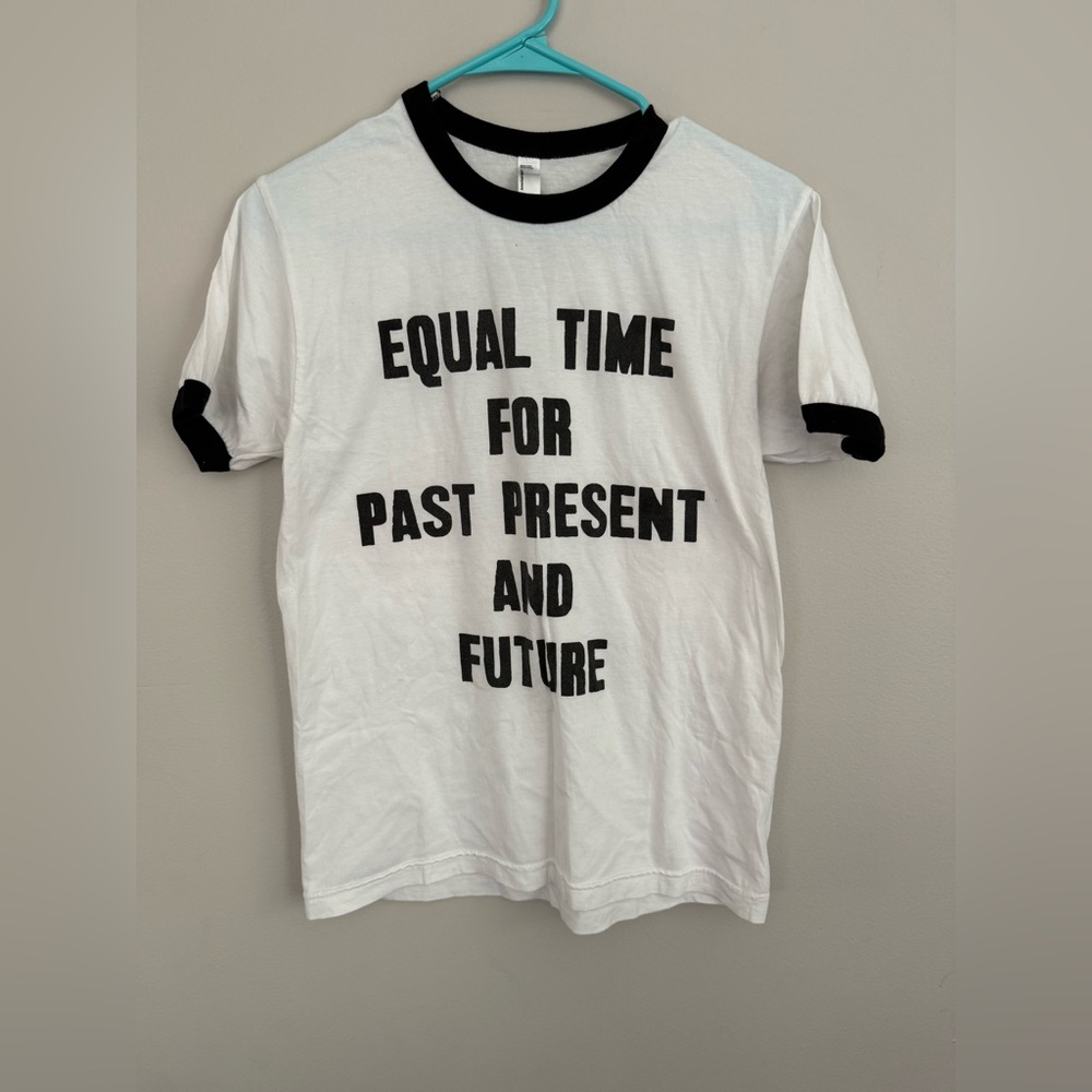 Neil Young SOFT ORGANIC EQUAL TIME RINGER T-SHIRT size small